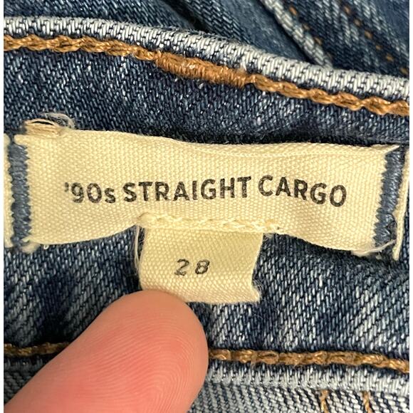 Madewell The '90s Straight Utility Jean in Densmore Wash Size 28 Tomboy Chic Y2K - Picture 14 of 16